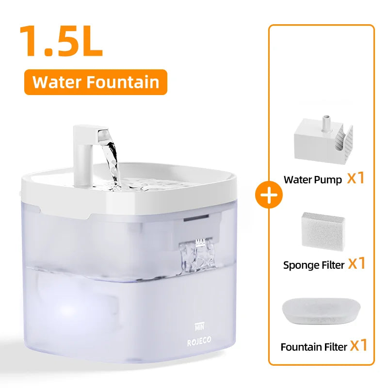 Rechargeable Cat Water Fountain – Fresh, Flowing Water for Healthy, Happy Pets